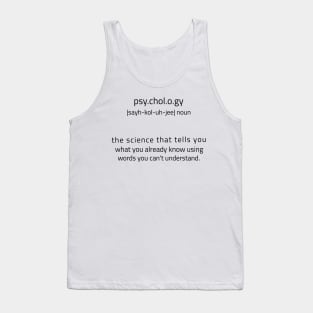 Psychology Definition Tank Top